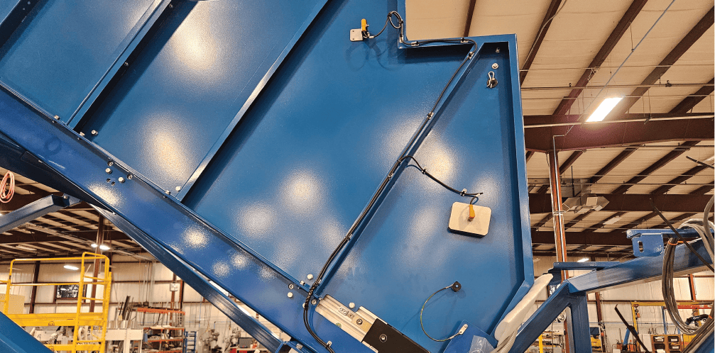 Cleated Incline Trough Conveyor for Product Waste